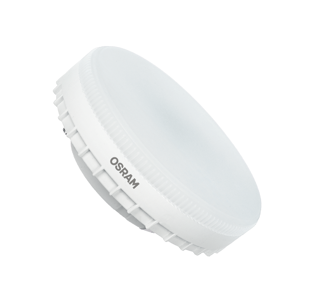 Лампа светодиодная LED 8Вт GX53 2700К 800Лм CRI95 таблетка 170-250В (замена 75Вт) OSRAM матовый рассеиватель