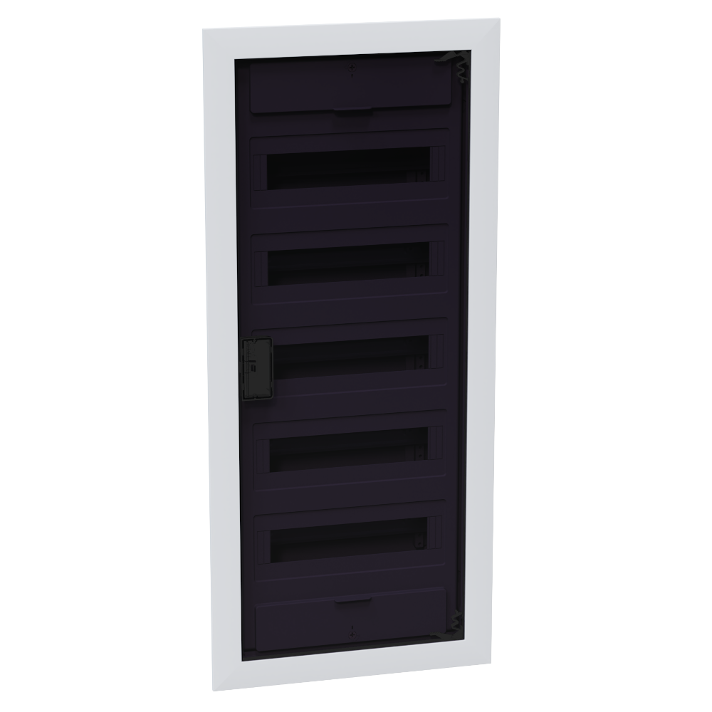 Щит ЩРВ-п-60 пластиковый распред. OptiBox Pro 60-VKR-IP40 60м. встраиваемый с пласт. черной прозрач. дверцей IP40