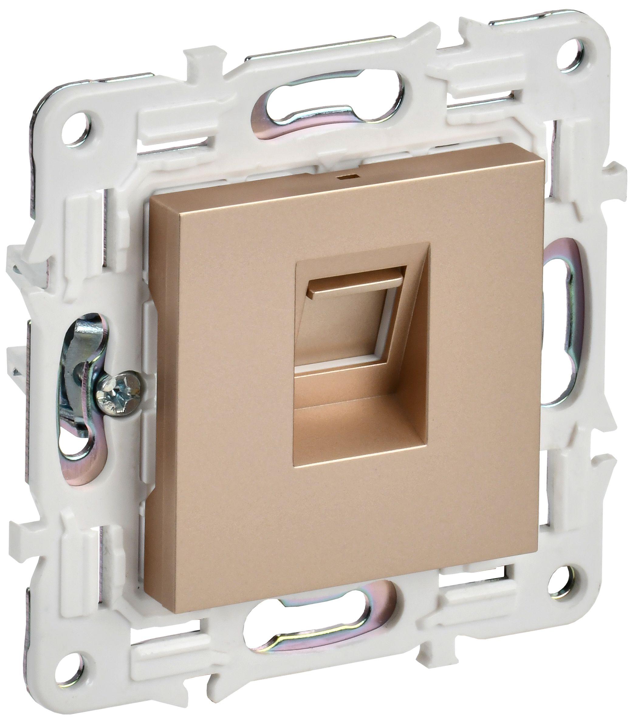 Розетка компьютерная RJ45 кат.5E SK-K01Sa песочный SKANDY