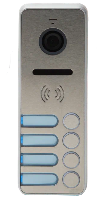 Вызывная видеопанель Tantos iPanel 2 HD на 4 аб. (Metal)