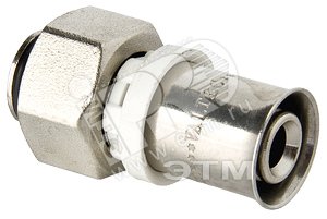 Соединитель пресс 16 (2.0)x1/2' EK для металлопластиковой трубы с переходом на конус