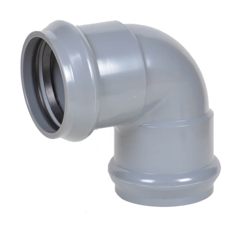 Отвод нпвх (PVC-U) 110х90 двухраструбый PN10