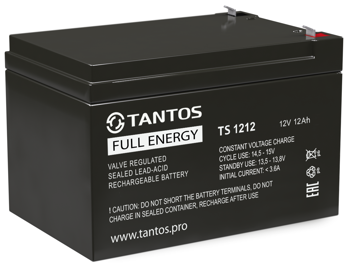 Аккумуляторная батарея Tantos TS 1212 | Аккумулятор 12В 12 А∙ч