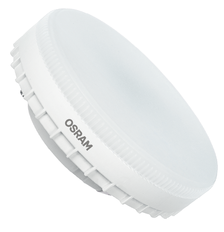 Лампа светодиодная LED 6Вт GX53 4000К 600Лм CRI95 таблетка 170-250В (замена 60Вт) OSRAM матовый рассеиватель