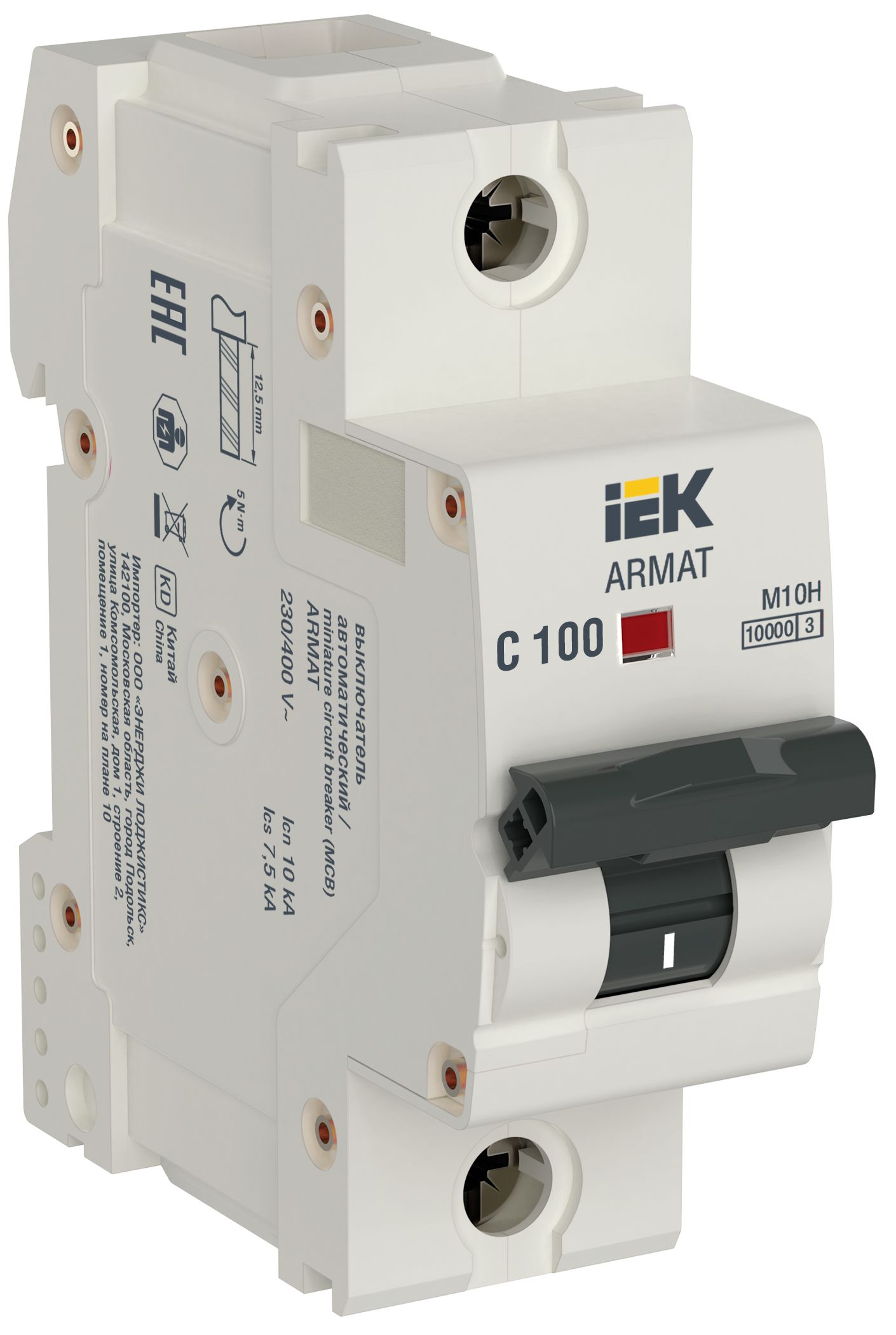 ARMAT Автоматический выключатель M10H 1P C 100A