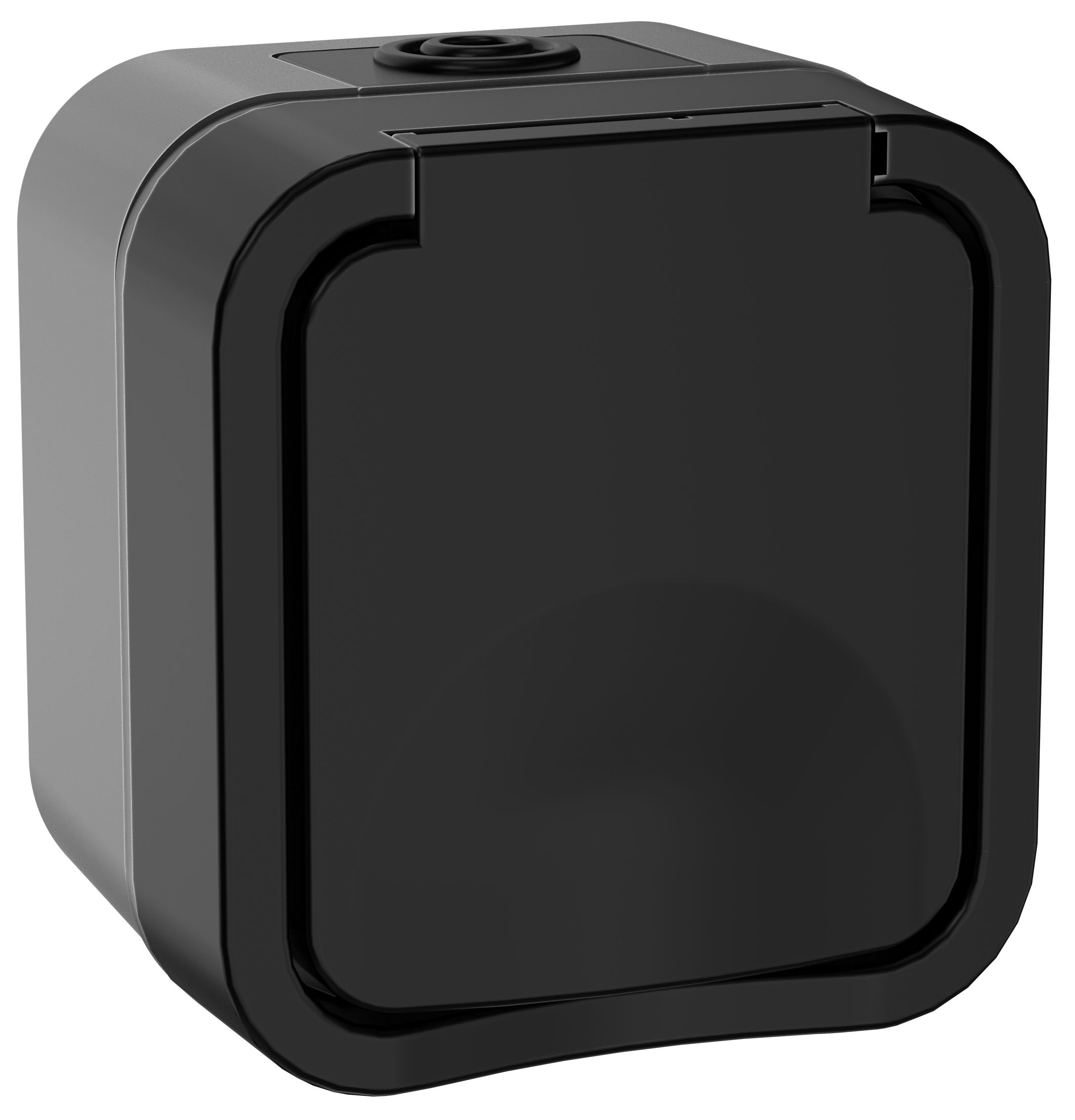 TORS Розетка 1-местная с заземляющим контактом и крышкой 16А IP55 TS120 графит