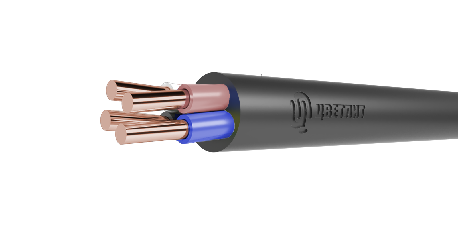 Кабель силовой ВВГнг(А)-LS 4х2,5ок(N)-0,66 (100 м) тртс