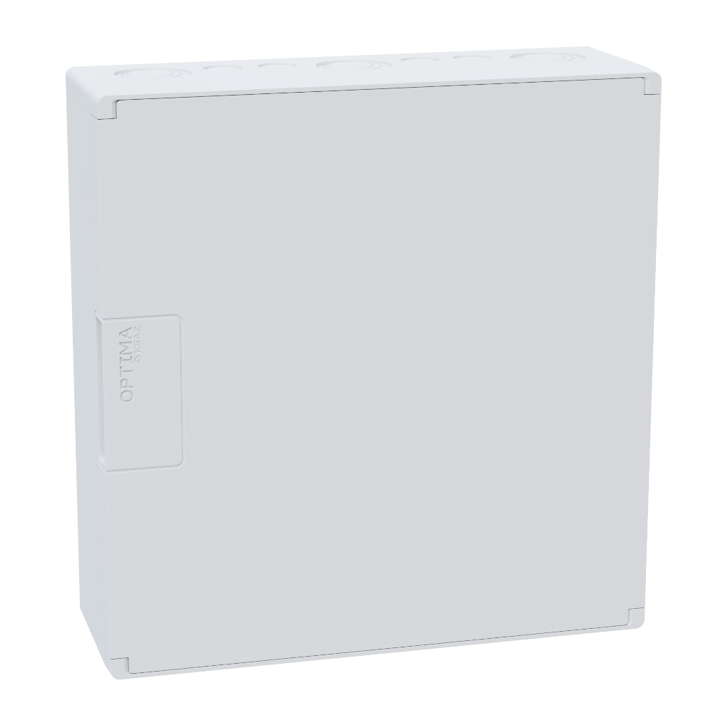 Щит ЩРН-п-12 пластиковый распред. OptiBox Pro 12-NNR-IP40 12м. навесной с пласт. белой дверцей IP40