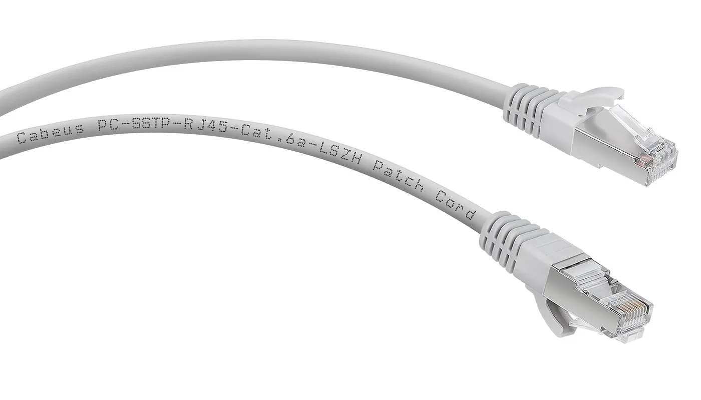 Патч-корд Cabeus PC-SSTP-RJ45-Cat.6a-1.5m-LSZH
