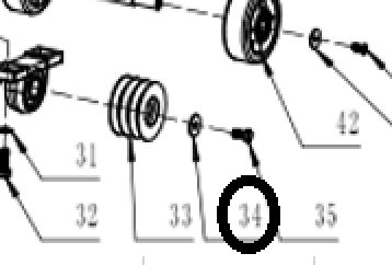 Шайба шкива вала TSS RH-500/Taper flat washer TSS RH-500, №34 (Q500-34)