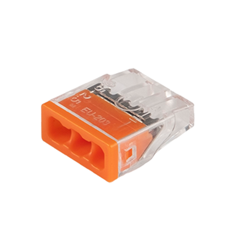 Клеммы СМК монтажные PTC-3P 2273-203 450V 32A 0,14-4.0mm2 , 3 отверстия, прозрачные, 100 шт.