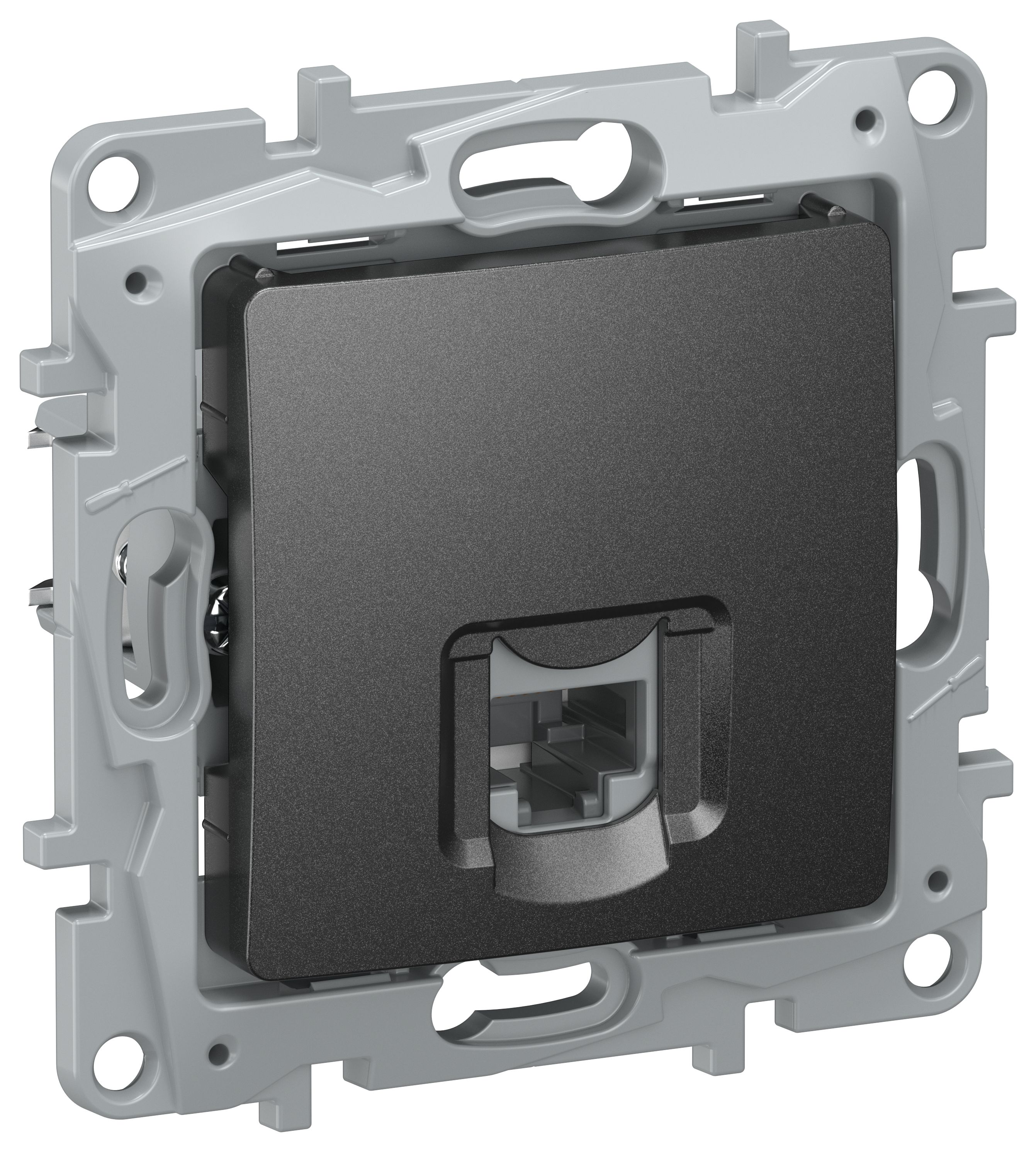IEKETIKA Розетка компьютерная RJ45 категория 5Е UTP 6726411 антрацит