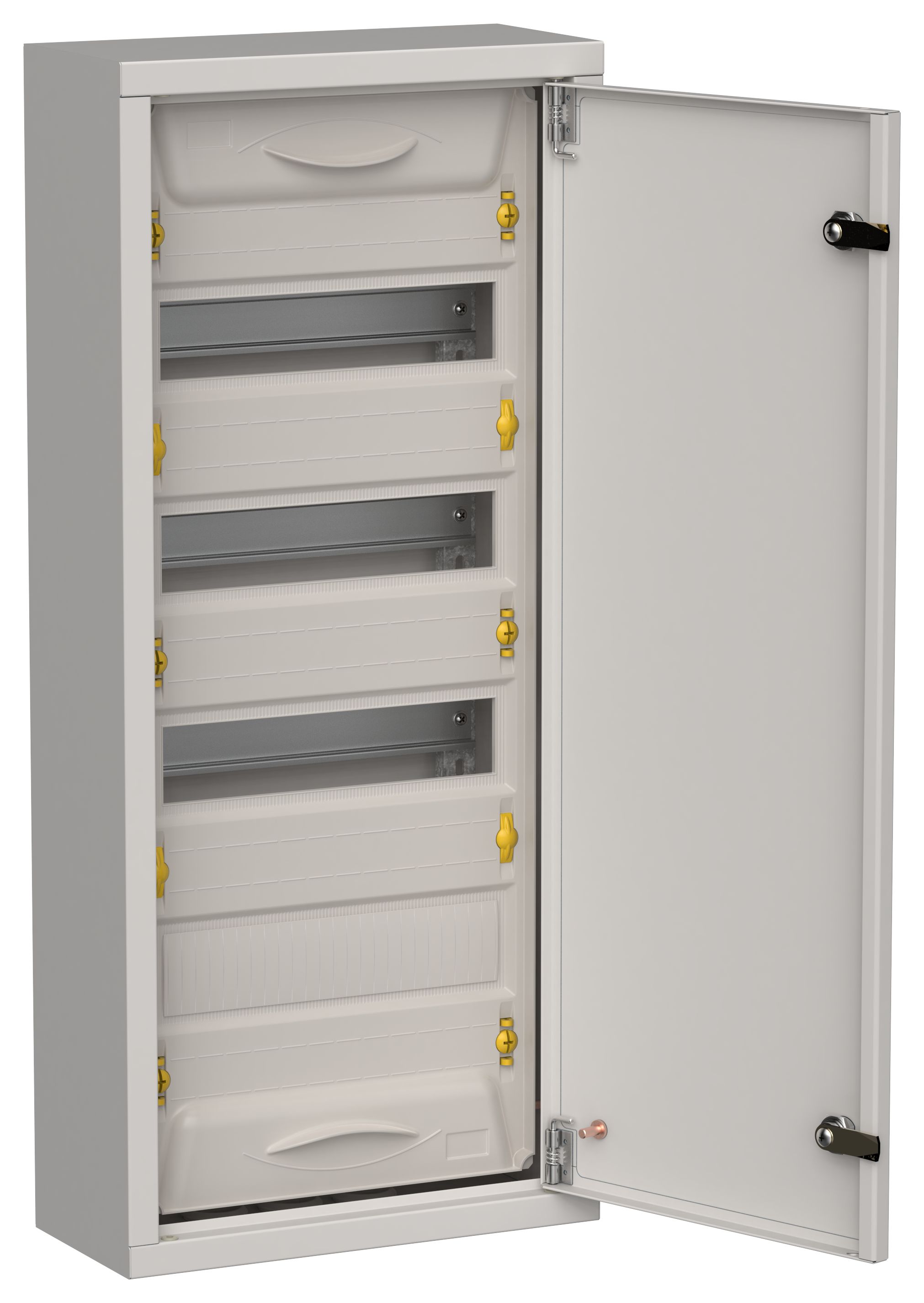 Корпус металлический ЩРн-48 (1х48) 710х310х140мм IP31 серый (одна дверь) TITAN 5