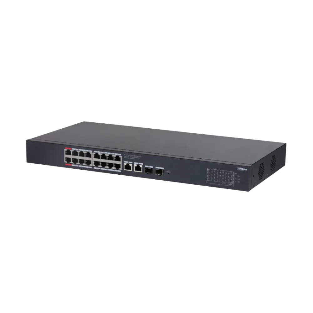 16-портовый гигабитный PoE коммутатор Dahua DH-CS4220-16GT-240-V2 с функцией облачного управления