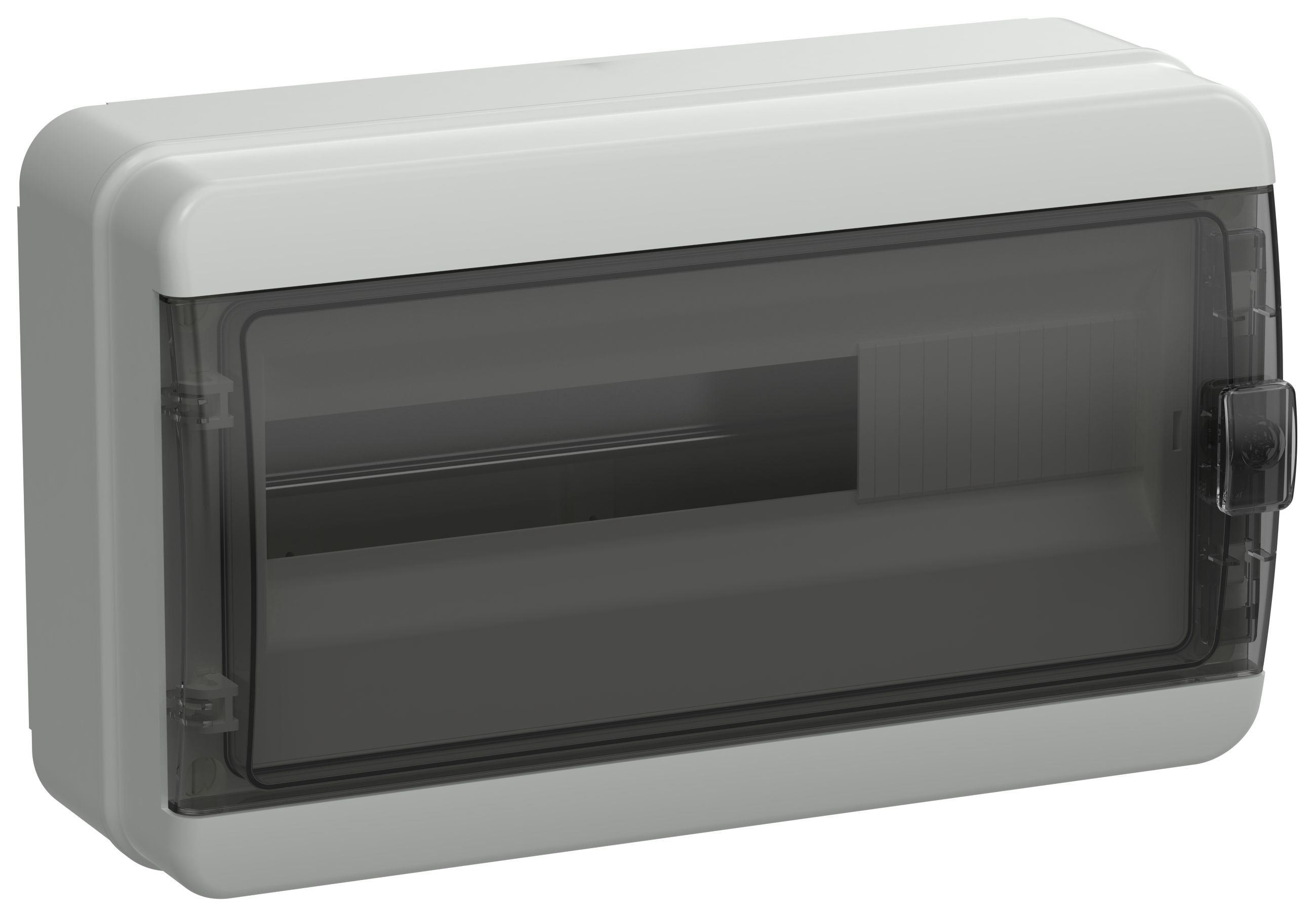TEKFOR Корпус пластиковый КМПн-18 IP65 черная прозрачная дверь
