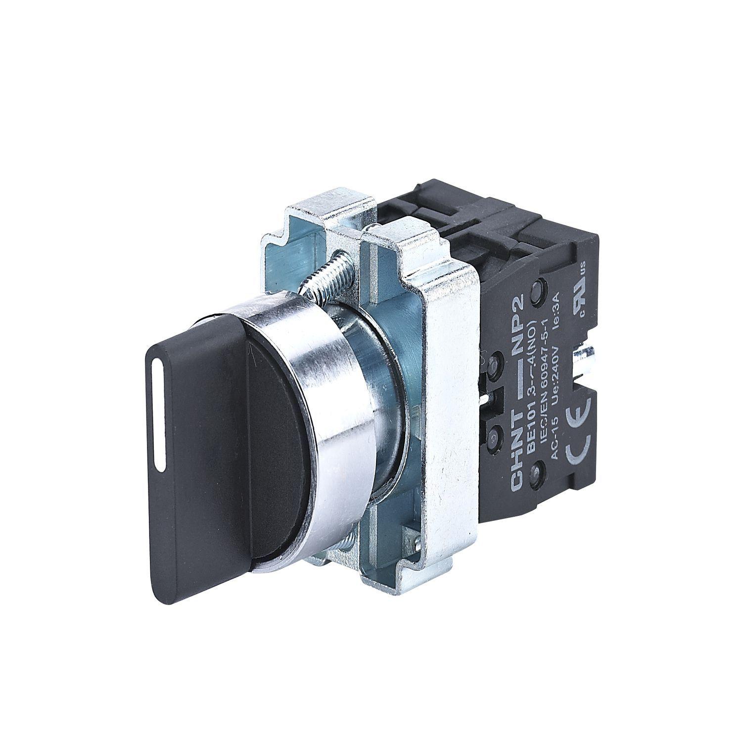 Переключатель NP2-BD25, 2 положения фиксацией, 1НО+1НЗ IP40 (R)