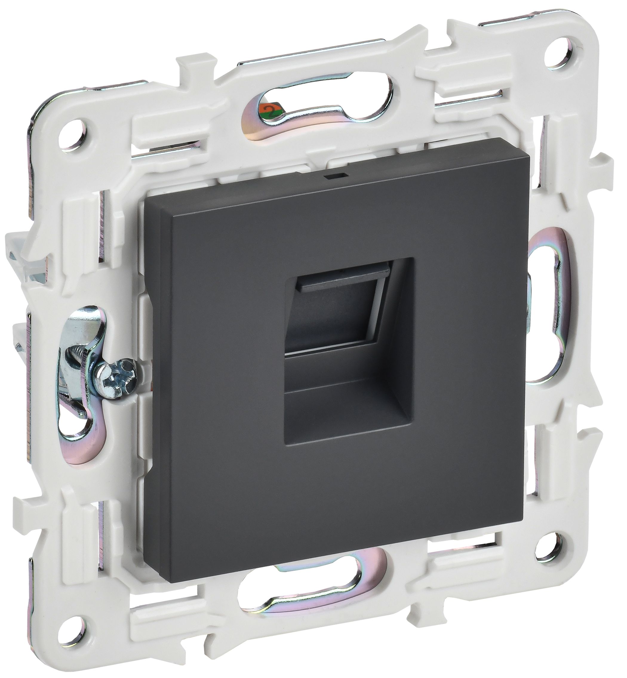 Розетка компьютерная RJ45 кат.5E SK-K01T титан SKANDY