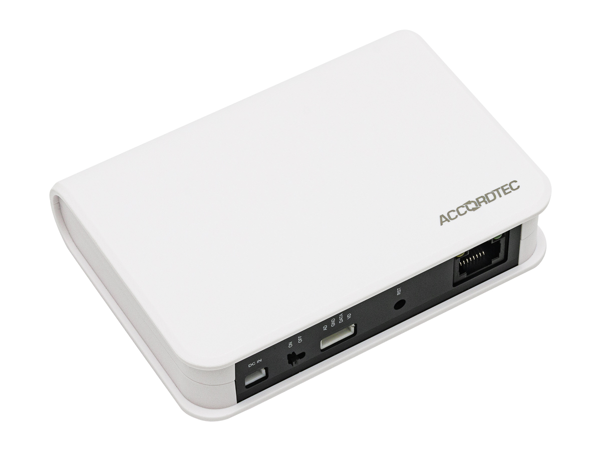 AT-AC10W WH Устройство для подключения монитора видеодомофона к сети интернет ACCORDTEC, белый,