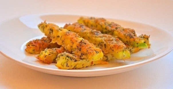 Кабачки в сырной панировке