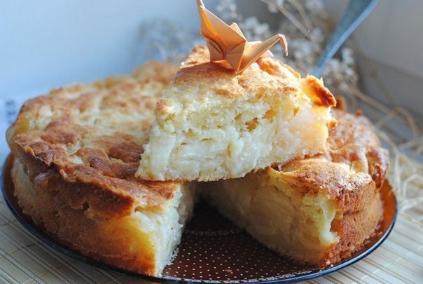 Творожная шарлотка