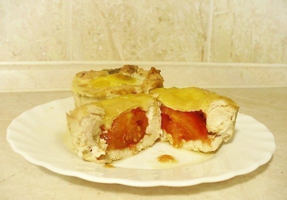 Куриные маффины с двумя начинками