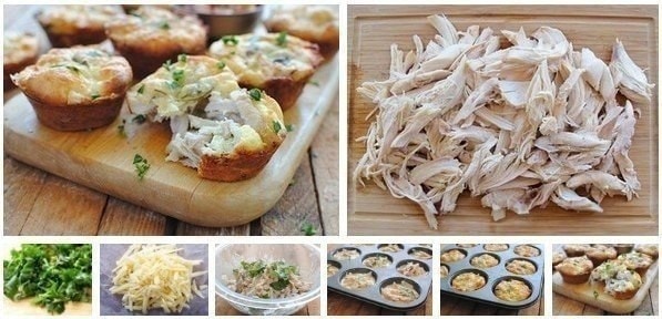 Куриные маффины с сыром