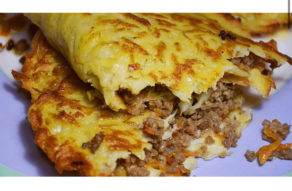 Картофельная лепешка с начинкой