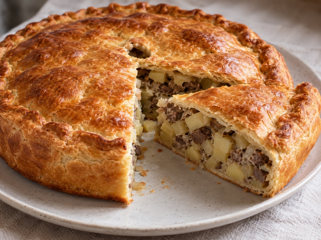 Татарский мясной пирог