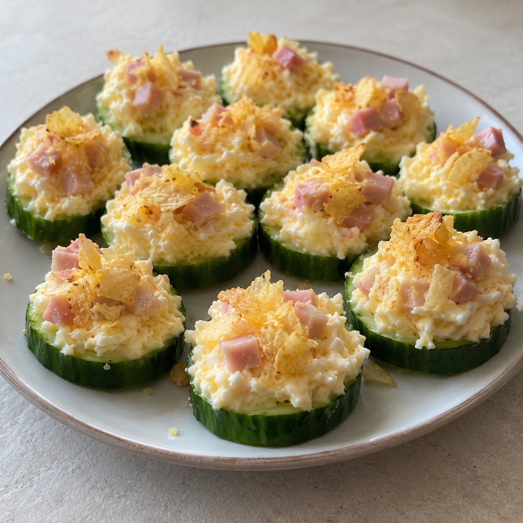 Хрустящая закуска с огурцом
