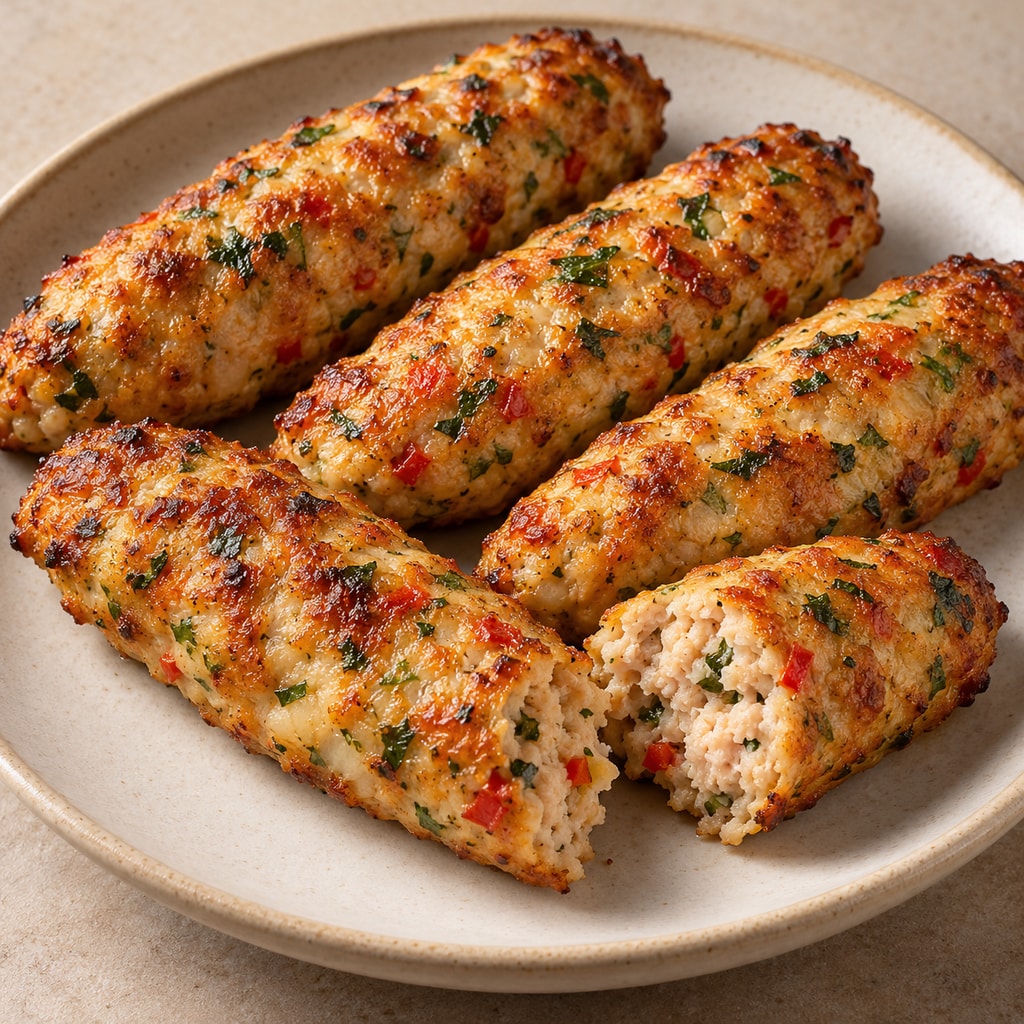 Люля из мяса птицы в духовке