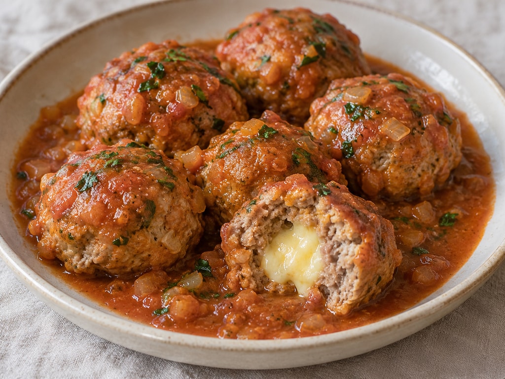 Мясные тефтели с сыром