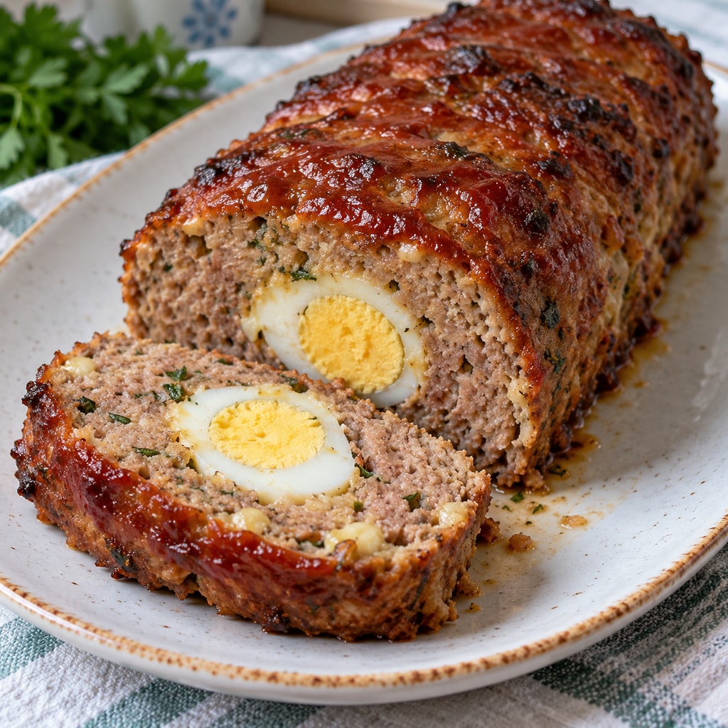 Сытный мясной рулет