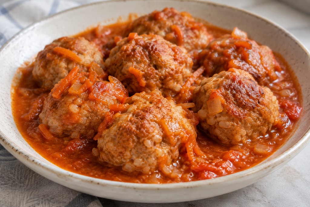 Мясные тефтели в томатном соусе