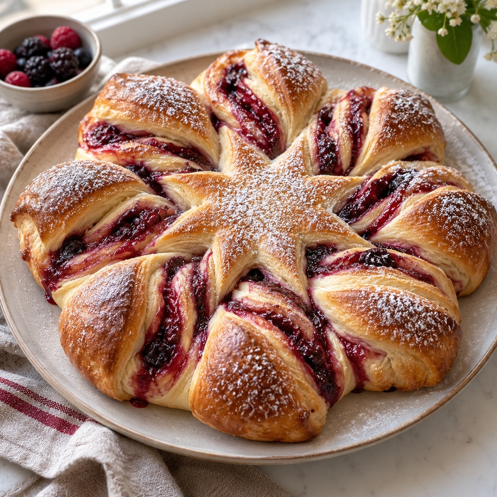 Сладкая булочка Снежинка
