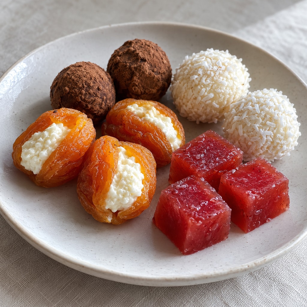 Полезные десерты из творога, клубники и кураги