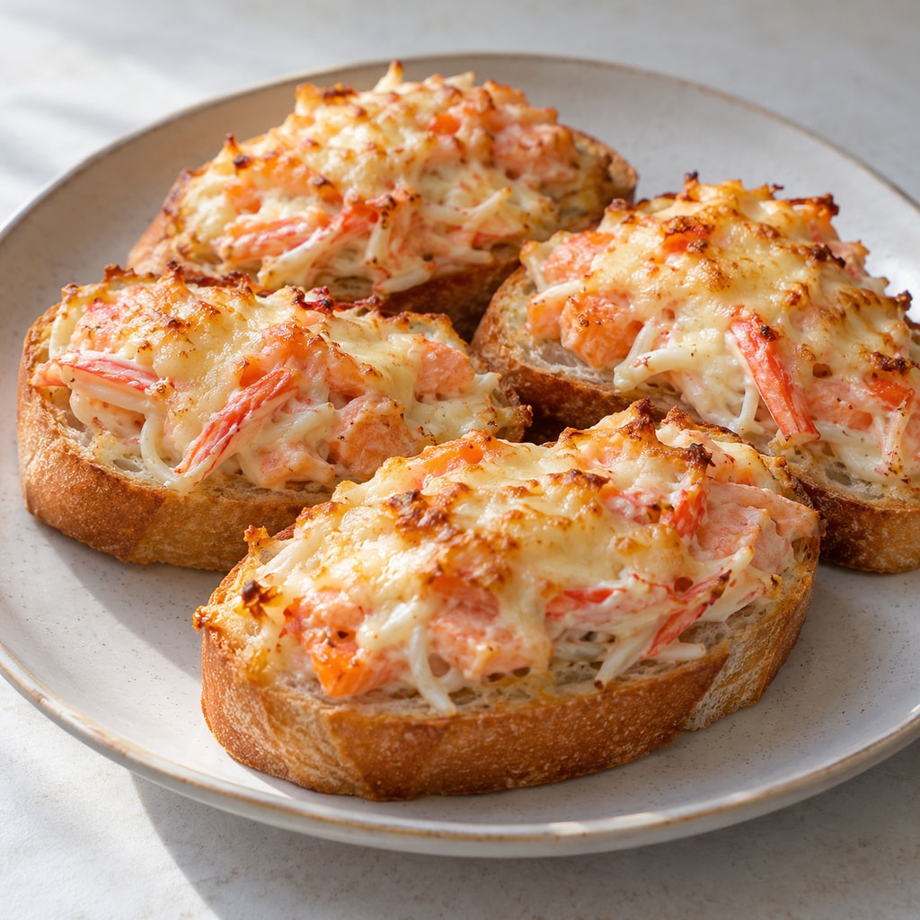 Горячая закуска из крабовых палочек