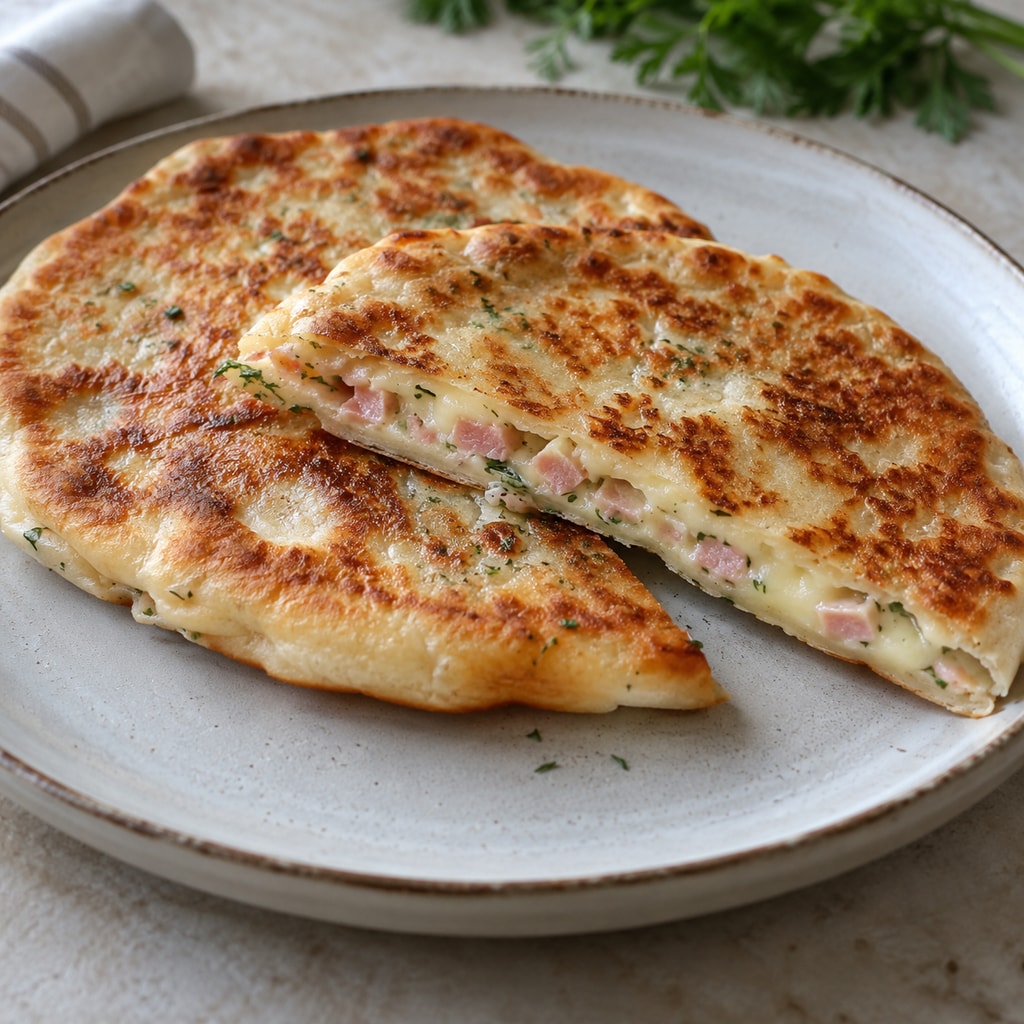 Сырные лепешки с начинкой