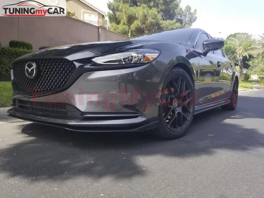 Комплект сплиттеров (Передний и Боковые-сплиттеры (пороги)) Mazda 6 / Atenza GJ 2018-2023