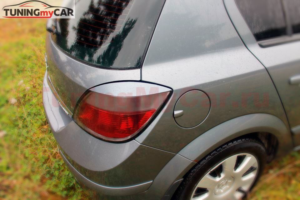 Реснички на фары для Opel Astra H 2004-2011 хэтч. 4 двери задние