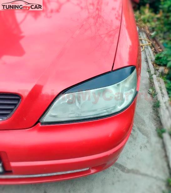 Реснички на фары для Opel Astra G 1998-2004