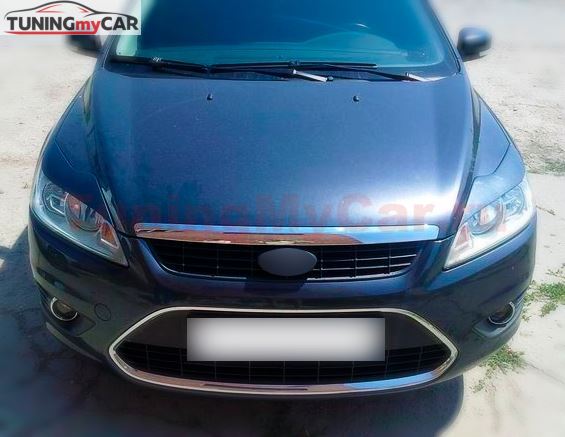 Накладки на фары (реснички) Ford Focus 2 РЕСТАЙЛИНГ