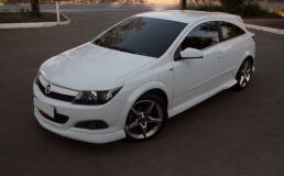 Реснички на фары для Opel Astra H 2005-2015 широкие