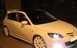 Накладки на внешние пороги Mazda 3 BK 2003-2009 (sedan/hb)