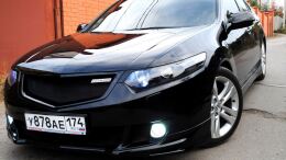 Реснички (накладкина фары) короткие для Honda Accord 8