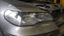 Реснички на фары для BMW X5 E70 2007 - 2013 УЗКИЕ