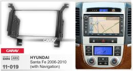 Переходная рамка для установки автомагнитолы CARAV 11-019: 2 DIN / 173 x 98 mm / HYUNDAI Santa Fe 2006-2010