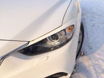 Реснички на фары для Mazda 6 2012-2018 var№2 фигурные