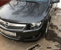 Реснички на фары для Opel Astra H 2005-2015 широкие