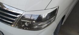 Реснички на фары для Toyota Alphard H10 04.2005 - 05.2008 РЕСТАЙЛИНГ