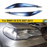 Реснички на фары для BMW X5 E70 2007 - 2013 УЗКИЕ